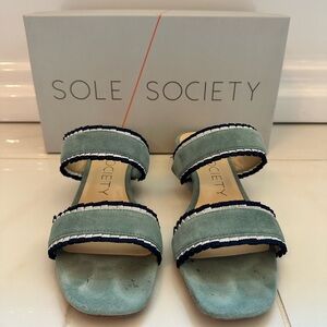 Sole Society Suede Mules